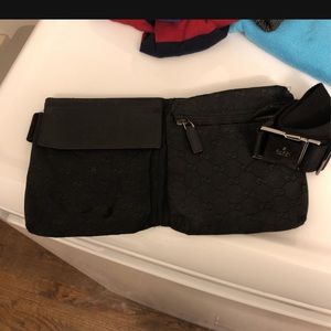 Gucci Black Fanny Pack Waist Bag